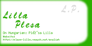 lilla plesa business card